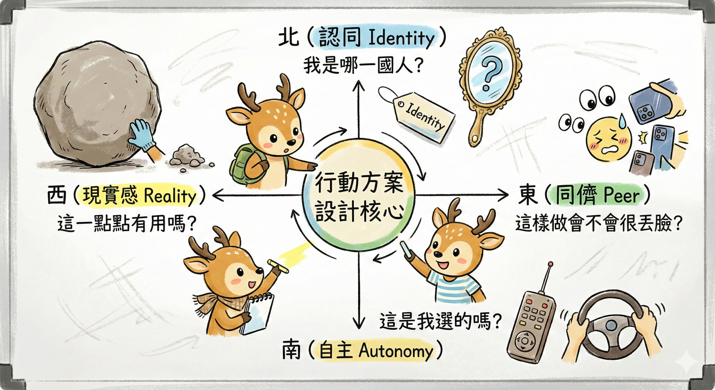 青春期心理十字羅盤