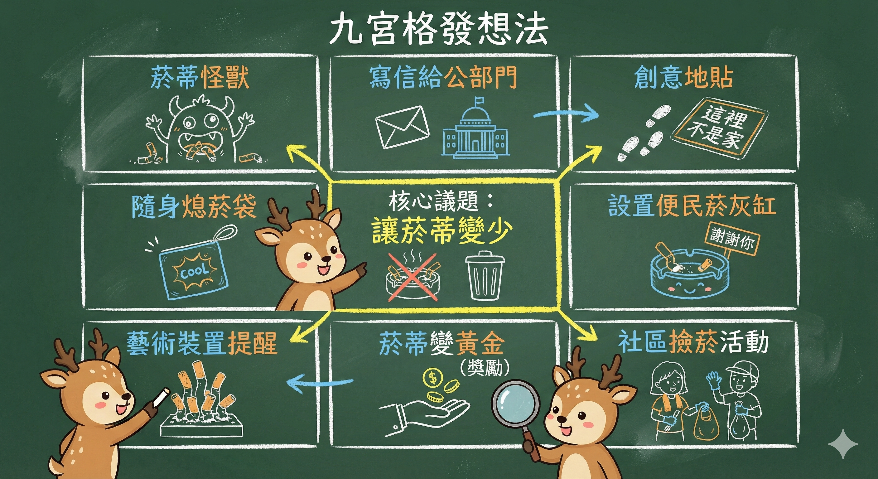 九宮格發想法
